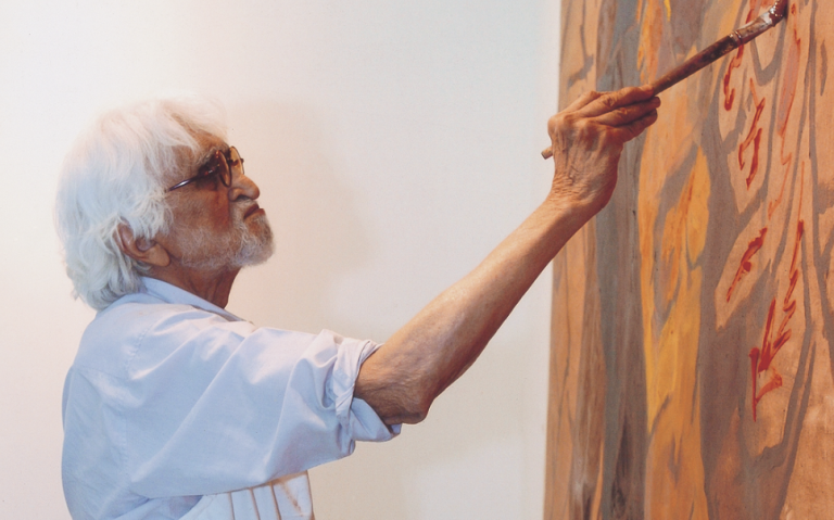 Why did MF Husain Include a Curse in His Painting?